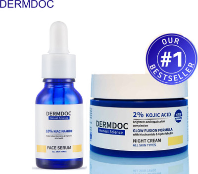 DermDoc Kojic Acid & Niacinamide for Clear Youthful Glow(2 Items in the set)
