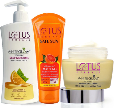 LOTUS HERBALS Vitamin-C Radiance Ritual Combo(3 Items in the set)