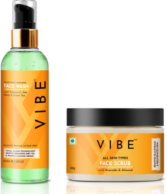 VIBE face wash and face scrub(2 Items in the set)
