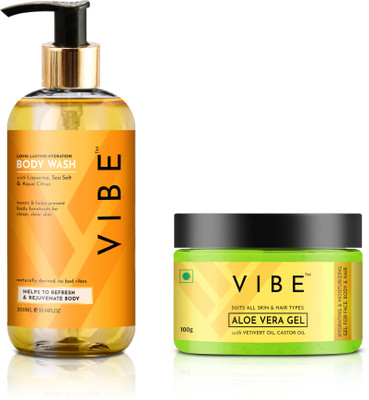 VIBE Soothe and Refresh Aloe Vera Gel and Body Wash Combo(2 Items in the set)