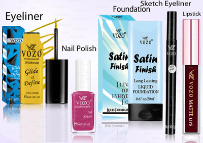 VOZO Makeup Combo Professional Cosmetic Kit with Ultra-Pigmented Set-325(5 Items in the set)