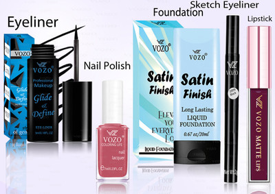 VOZO Makeup Combo Professional Cosmetic Kit with Ultra-Pigmented Set-115(5 Items in the set)
