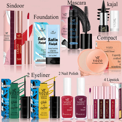 VOZO Makeup Combo Full Cosmetic Kit with High-Quality, Skin-Friendly -06(13 Items in the set)
