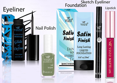 VOZO Makeup Combo Professional Cosmetic Kit with Ultra-Pigmented Set-375(5 Items in the set)