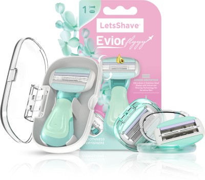 LetsShave Evior Flyyy with Evior 6 Blade Catridges(Pack of 4)
