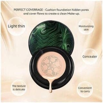 Love Kart Water Proof Foundation Concealer Cream with Air Cushion Mushroom Foundation(IVORY, 20 g)