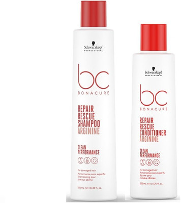 Schwarzkopf Professional Original Bonacure Peptide Repair Rescue Micellar Shampoo (250ML)+ Conditioner(200ML) - For Dry & Damaged Hair(2 Items in the set) Schwarzkopf Professional Original Bonacure Peptide Repair Rescue Micellar Shampoo (250ML)+ Conditioner(200ML) - For Dry & Damaged Hair(2 Items in the set)