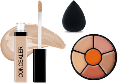 K.Y.L.Plus Concealer Platte and Liquid Concealer with Sponge Puff(3 Items in the set)