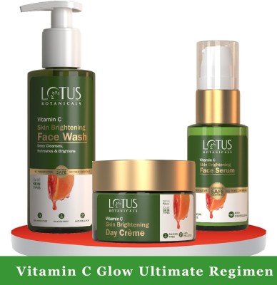 Lotus Botanicals Vitamin C Skin Brightening Ultimate Radiance Regimen(3 Items in the set)