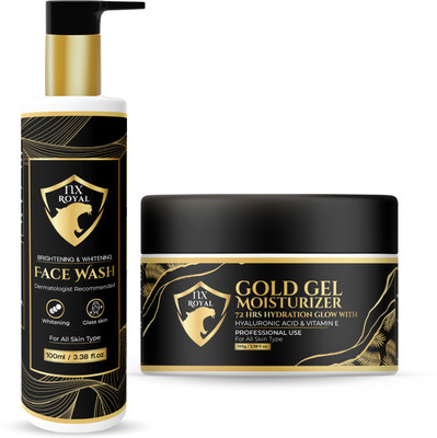 NX ROYAL COMBO B&W_FACEWASH GOLD_GEL(1 Items in the set)