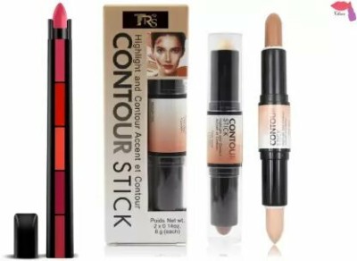 Oaken COMBO OF 5 IN 1 LIPSTICK WITH WONDER STICK CONCEALER (2 Items in the set)(2 Items in the set)