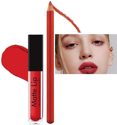 Wonholli Lip Contouring Pencil, Waterproof Long Lasting Lip Liner and Liquid Matte Lipstick(2 Items in the set)