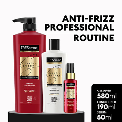TRESemme Keratin Range Combo(Shampoo 580ml+Conditioner 190ml+Serum 50ml)(3 Items in the set)