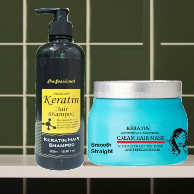 winry Hair Moisturizing keratin spa (200g) and shampoo(500g) combo(2 Items in the set)