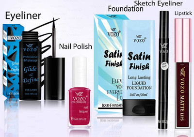 VOZO Makeup Combo Professional Cosmetic Kit with Ultra-Pigmented Set-159(5 Items in the set)