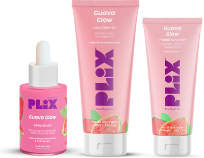 The Plant Fix Plix Vitamin C Guava Skincare Combo, Face Serum, Cleanser(3 Items in the set)