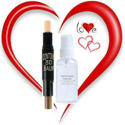 tanvi27 New Water Proof & Long Lasting Face Makup HD Primer & Contour stick(2 Items in the set)