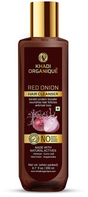 Organique Ayurvedic Red Onion Shampoo for Deep Cleansing(200 ml)
