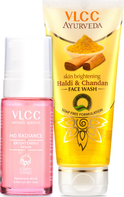 VLCC Skin Brightening Combo (Brightening Serum & Haldi & Chandan Face Wash)(2 Items in the set)