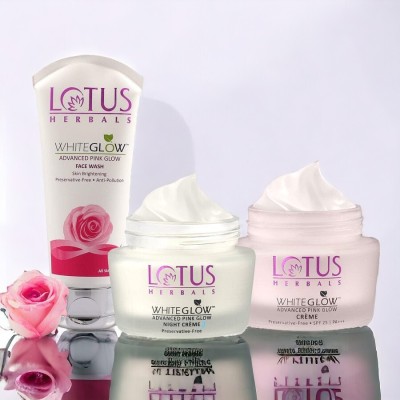 LOTUS HERBALS WHITEGLOW Advanced Pink Day and Night Pack(3 Items in the set)