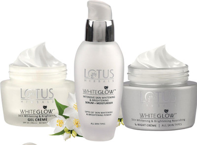 LOTUS HERBALS WHITEGLOW DAY NIGHT PACK WITH SERUM(3 Items in the set)