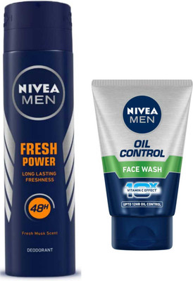 NIVEA Oil Control FW100ml Fresh Power Deodrant(2 Items in the set)