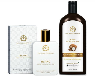 THE MAN COMPANY Blanc Body Perfume & Body Lotion Combo For Long Lasting Fragrance(2 Items in the set)