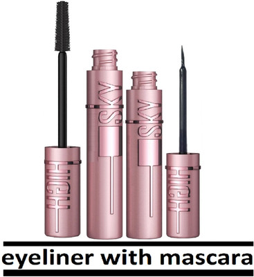 Neycare new matte finish eyelash volumizing mascara with jet black quick dry liner(2 Items in the set)