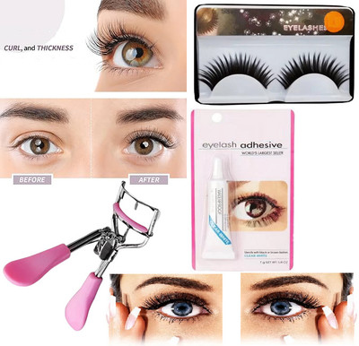 Sheny best combo eye lashes , eye curler , eye glue(1 Items in the set)