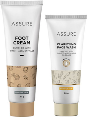 ASSURE Foot Cream 50g Clarifying Face Wash 60g(2 Items in the set)