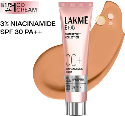 Lakmé 9 to 5 CC Cream Bronze with 3% Niacinamide Complex SPF 30 PA++ Foundation(Bronze, 30 g)