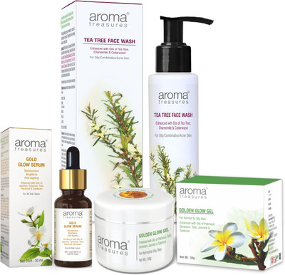 AROMA TREASURES Glowing Skin Combo for Oily Skin(3 Items in the set)