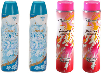 KHUKUMONI PARADISE TALC POWDER 2pcs. & COOL POWDER 2pcs.(4 Items in the set)