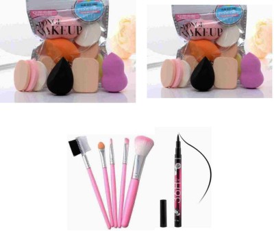 STPS Beauty family pack 2 with mini makeup brush, 36 h eyeliner black combo pack(1 Items in the set)