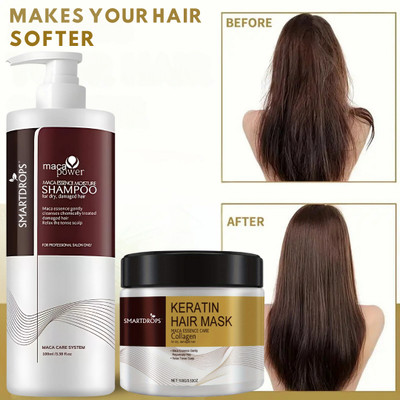 smartdrops Hair Mask & Shampoo for Clean and Soft Hair | Hair Care Combo |(2 Items in the set)