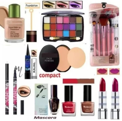 GLOW IT makeup kit full set for women & girls | eyeshadow makeup brush set(12 Items in the set)
