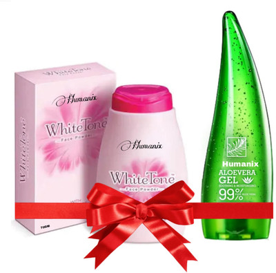 Humanix Alovera Gel 120g And White Tone Powder(2 Items in the set)