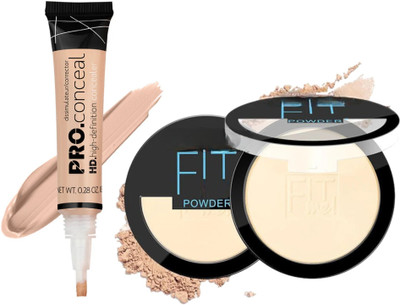 Neycare Fit Compact Powder Absorbs Oil With Concealer Combo(2 Items in the set)