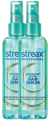 Streax Professional Vitariche Gloss Hair Serum 200 ml pack of 2(2 Items in the set)