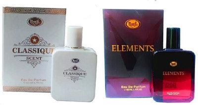 MONET 1 ELEMENTS PERFUME , 1 CLASSIQUE PERFUME 50ML EACH , PACK OF 2 Eau de Parfum  -  100 ml(For Men & Women)
