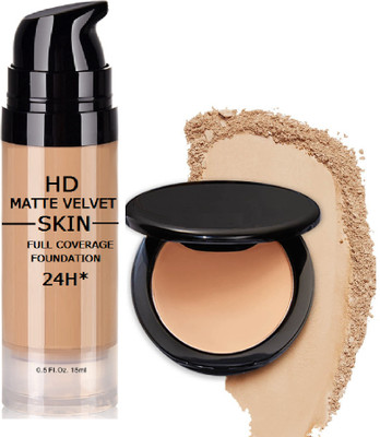 ADJD LIQUID FOUNDATION WITH PRESSED COMPACT(2 Items in the set)
