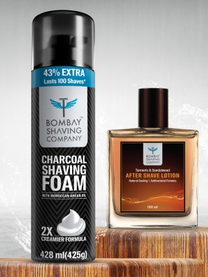 BOMBAY SHAVING COMPANY Shaving Foam 425g and After Shave Lotion Combo 100ml(2 Items in the set)