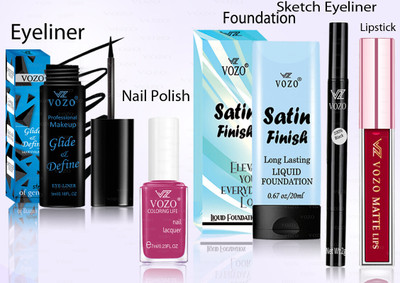 VOZO Makeup Combo Professional Cosmetic Kit with Ultra-Pigmented Set-327(5 Items in the set)