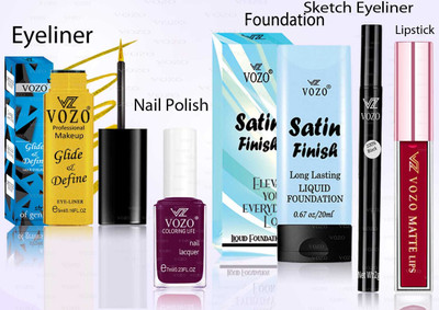 VOZO Makeup Combo Professional Cosmetic Kit with Ultra-Pigmented Set-265(5 Items in the set)