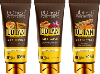 Biofresh Ubtan Combo Kit Face And Body Pack, Face And Body Scrub And Face Wash(3 Items in the set)