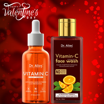Dr. Alies Professional Vitamin C Face Serum with Vitamin C Facewash gift set(2 Items in the set)