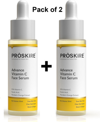 Proskire Advance Vitamin C Face Serum for Dark Spots, Pigmentation, Glow & Clear Skin(2 Items in the set)