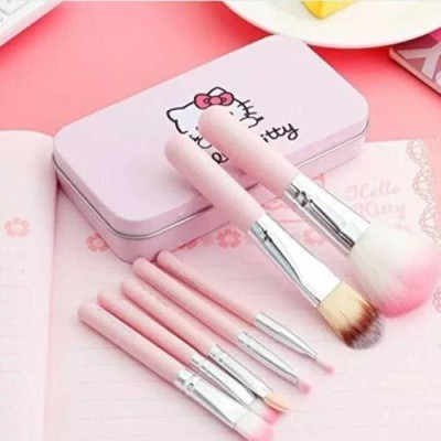 NatureBoon Hello Kitty mini Pink brush set (Pack of 7)(Pack of 7)