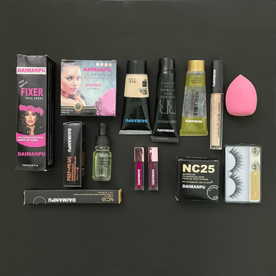 DAIMANPU I SAID MAKEUP COMBO kit, Waterproof all in one big makeup set Long-lasting(12 Items in the set)