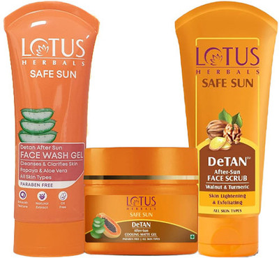 LOTUS HERBALS Safe Sun Tan-Free Combo(3 Items in the set)